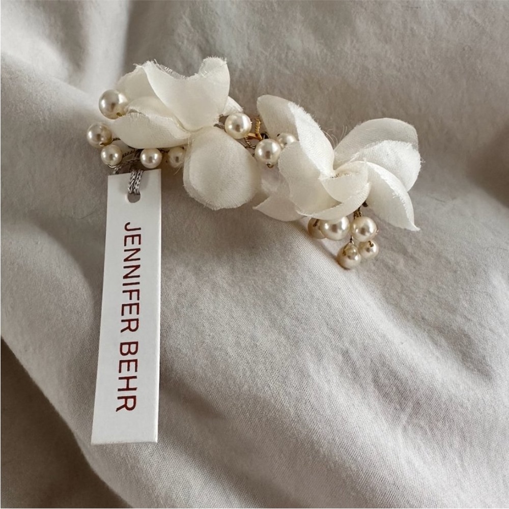 Silk & Swarovski Pearl Bridal Comb - Picture 2 of 4